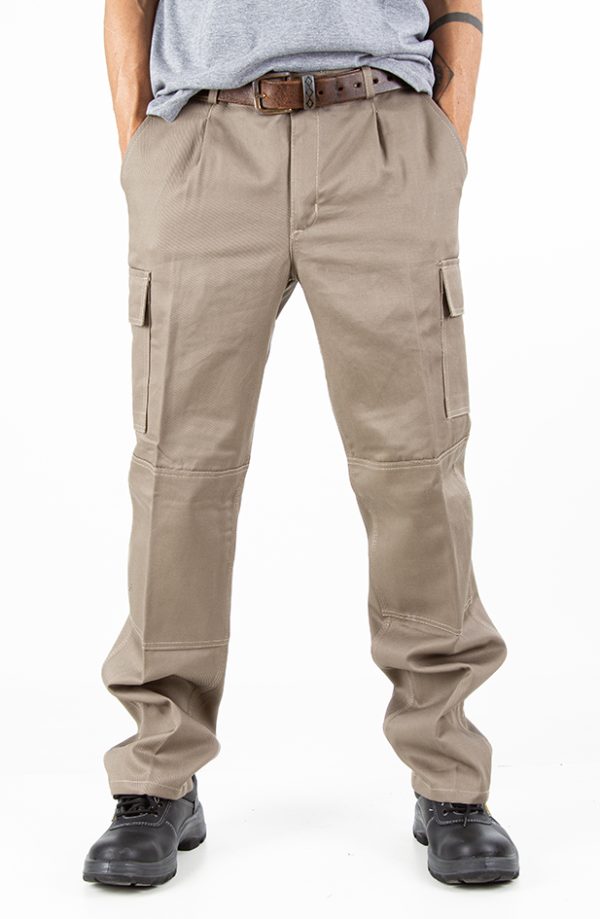 Pantalón Cargo de Trabajo Beige