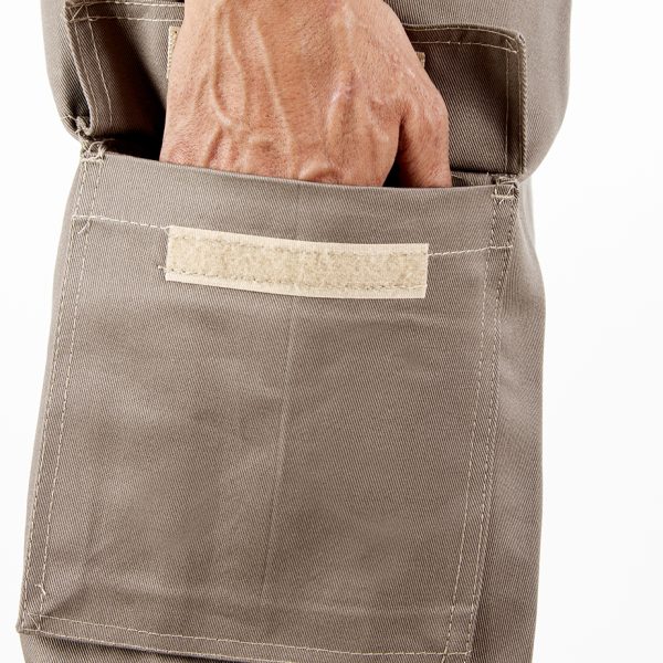 Pantalón Cargo de Trabajo Beige - Imagen 7