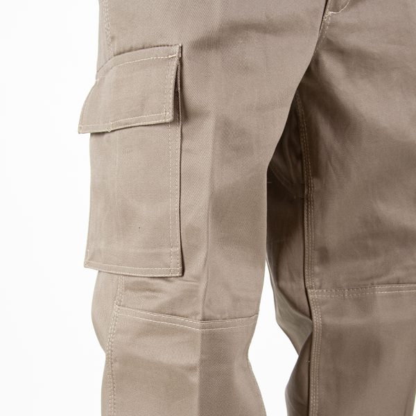 Pantalón Cargo de Trabajo Beige - Imagen 2