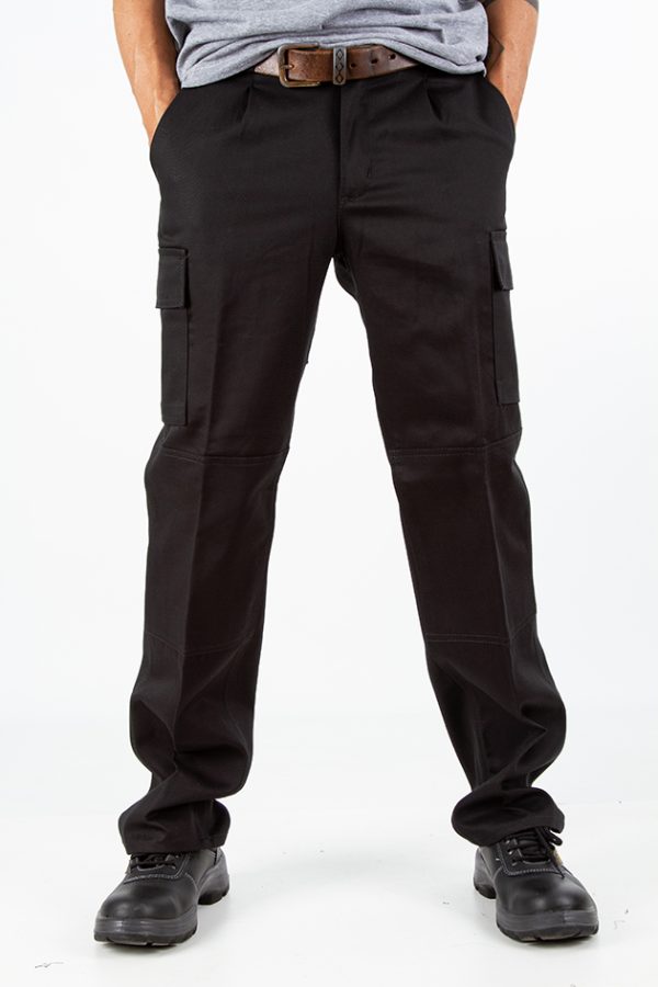 Pantalón Cargo de Trabajo Negro