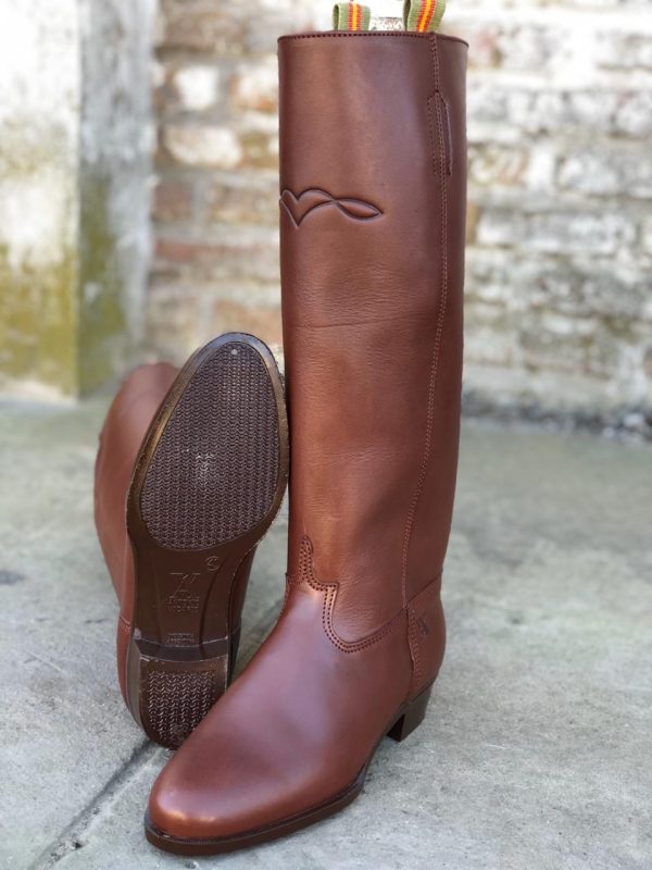 Bota de  de Cuero Marrón